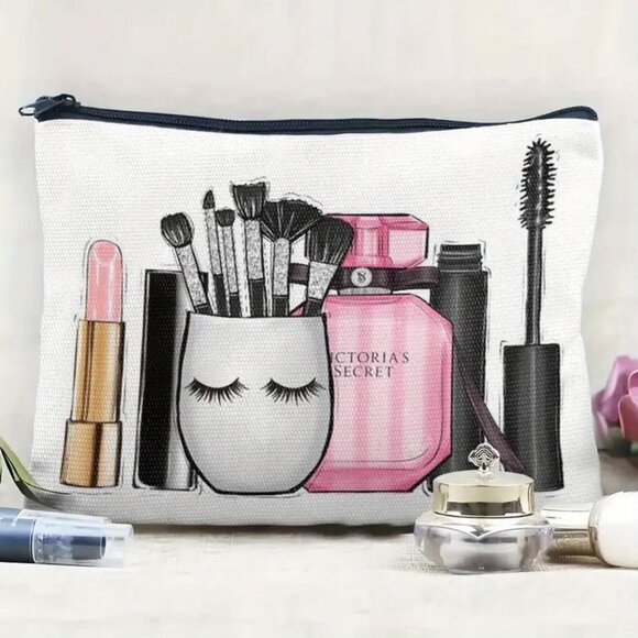 ๐Chic Makeup Bag Cosmetic Bag Travel Organizer for Brushes & Essentials - Picture 3 of 8